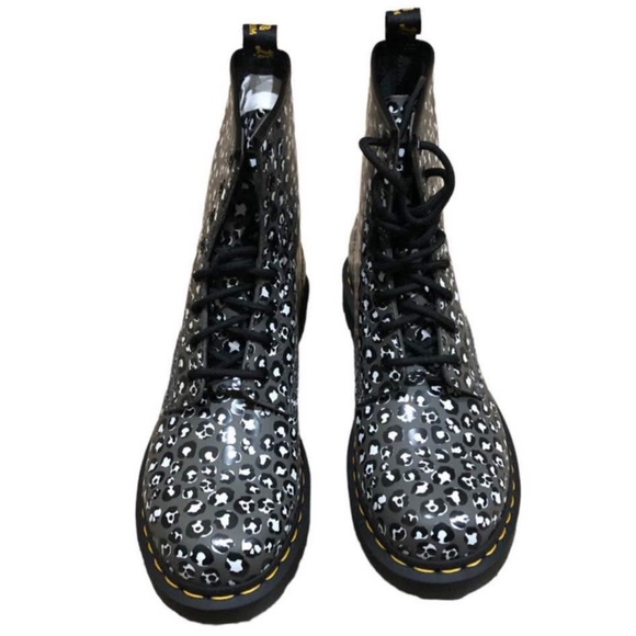 Dr. Martens Leopard Print Boots - Picture 2 of 7